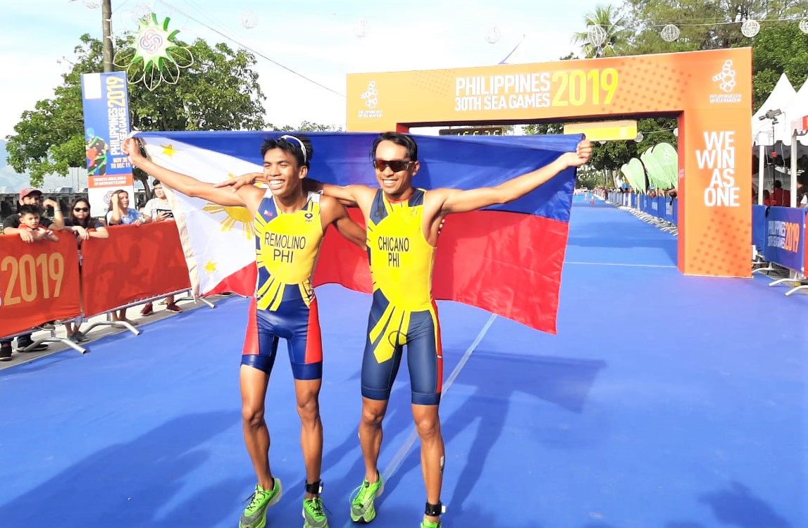 chicano wins 1st seag gold as triathletes complete golden sweep