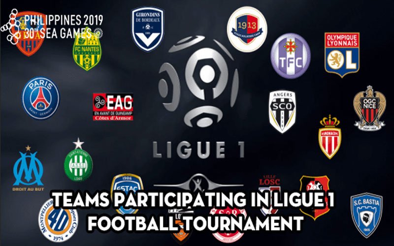Teams participating in Ligue 1 Football Tournament