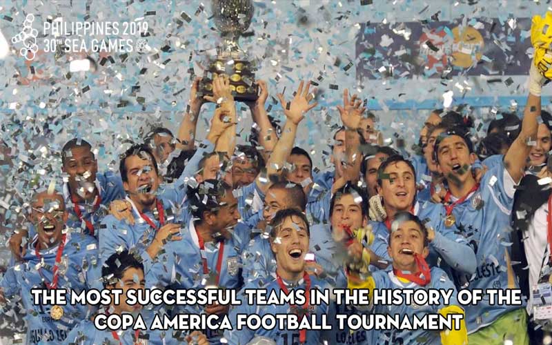 The most successful teams in the history of the Copa America Football Tournament