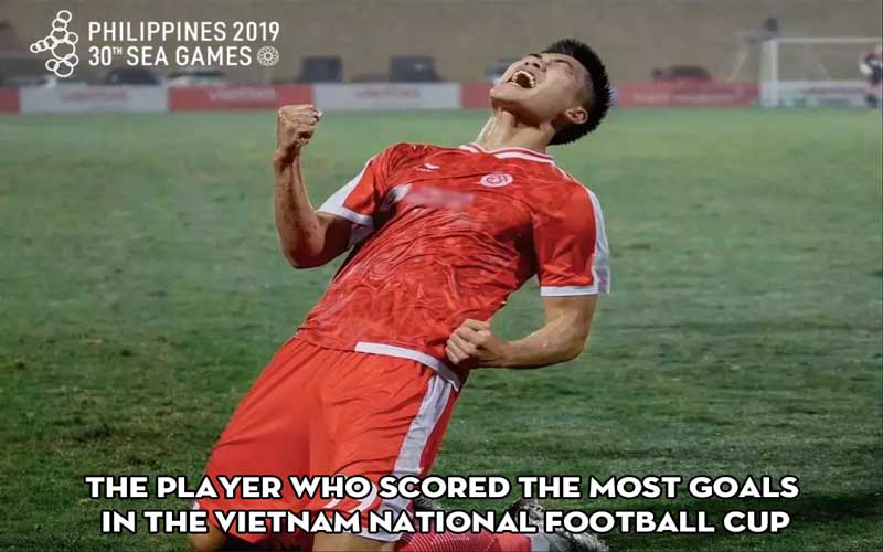 The player who scored the most goals in the Vietnam National Football Cup